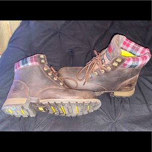 Caterpillar steel toe boots